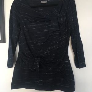 Anthropologie top with bow detail